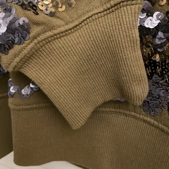 Express upscale sequin long sleeve sweatshirt - Picture 3 of 8